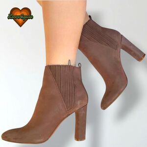 Women's Vince Camuto Fateen Heel Booties – Taupe Brown